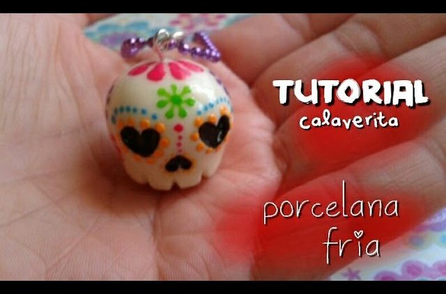 calaverita💀 kawaii  PORCELANA FRIA tutorial