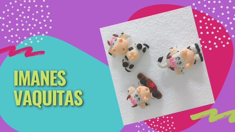 🐮 CÓMO HACER IMANES CON PORCELANA FRÍA VAQUITAS 🐮