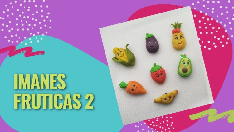 🥑 CÓMO HACER IMANES CON PORCELANA FRÍA/ FRUTAS/ VEGETALES/ PARTE 2 🥑