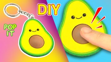 DIY avocado kawaii Pop it Fidget toys #shorts