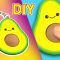 DIY avocado kawaii Pop it Fidget toys #shorts