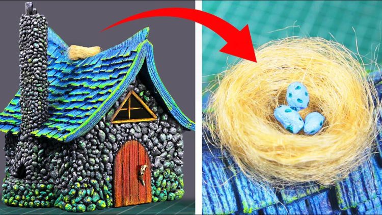 DIY Cardboard Stone Witch House