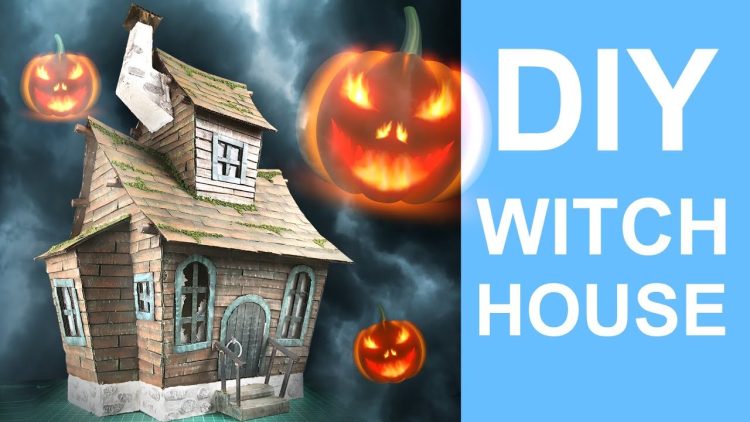 DIY Witch House Using Cardboard