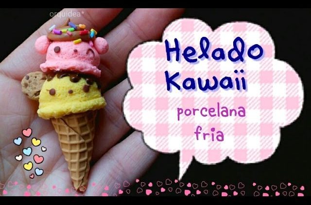 Helado num nums doble kawaii (•ᴗ•)PORCELANA FRIA