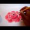 Pintura textil como pintar fácil una rosa, how to paint a rose easily