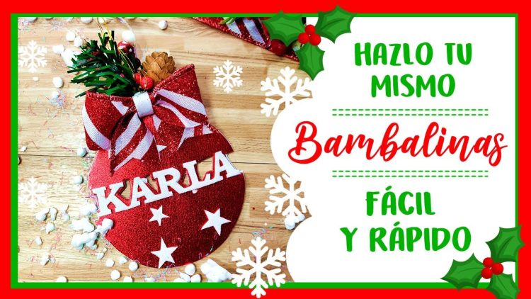 Bambalinas en Foami / Goma Eva  – DIY – Esferas Navideñas en Foami