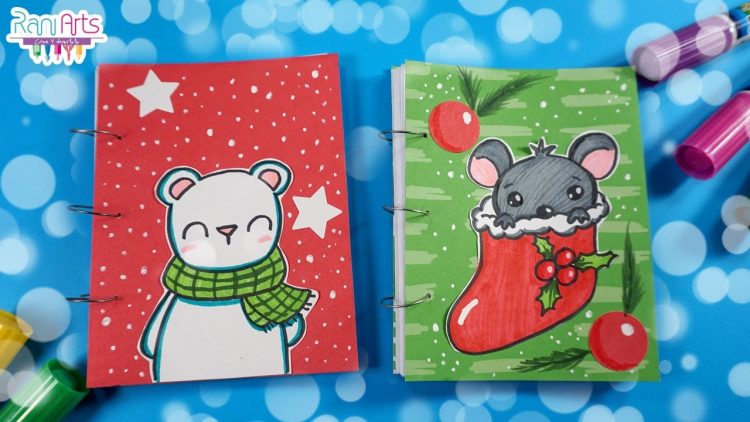 Haz Libretas de NAVIDAD – DIY – Christmas Notebooks 🎄🎅