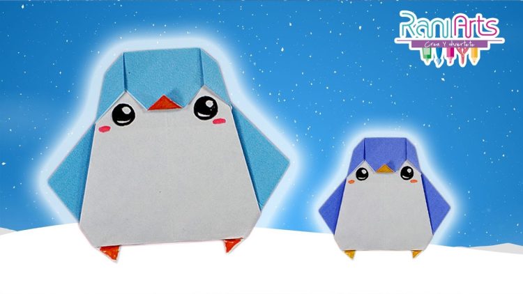 PINGÜINO DE PAPEL | ORIGAMI FÁCIL | paso a paso, super lindo