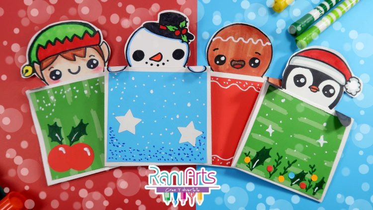 TARJETAS DE NAVIDAD Fáciles – DIY – Easy CHRISTMAS CARDS